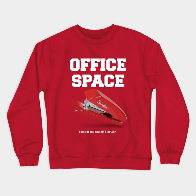 Office Space - Alternative Movie Poster Crewneck Sweatshirt by MoviePosterBoy